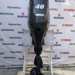 2014 Suzuki 40HP 4 Stroke EFI outboard motor mounted on fishing boat