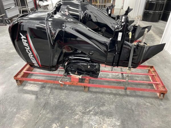 Brand new Mercury 60 ELPT Command Thrust marine engine side profile