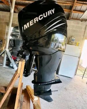 Mercury Verado 300HP V8 outboard engine with integrated steering system