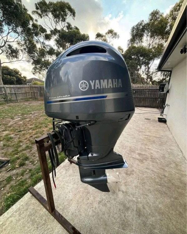 Yamaha 175 four stroke outboard with controls and gauges included