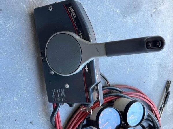 Yamaha 60HP outboard motor side profile ready for installation