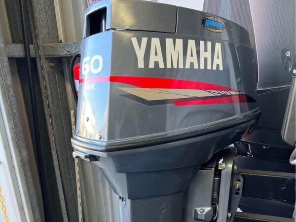 Yamaha 60HP outboard motor side profile ready for installation