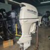 2019 Suzuki 140HP 4 Stroke outboard motor mounted on offshore boat