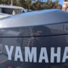 Yamaha 115HP marine engine mounted on fishing boat