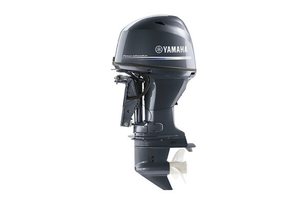 Yamaha 70HP four stroke outboard mounted on fishing boat