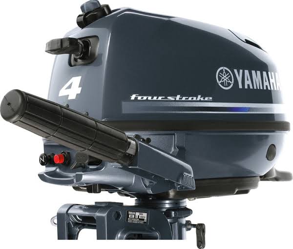Modern 4 stroke outboard engine powering fishing boat in Australia