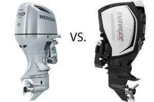 Honda vs Evinrude outboards Australia engine comparison side by side