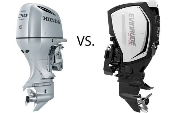 Honda vs Evinrude outboards Australia engine comparison side by side