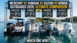 MERCURY VS YAMAHA VS SUZUKI VS HONDA OUTBOARDS 2026, OUTBOARD COMPARISON, BOAT ENGINES AUSTRALIA