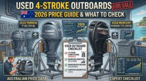 Used 4-stroke outboard motor in Australia