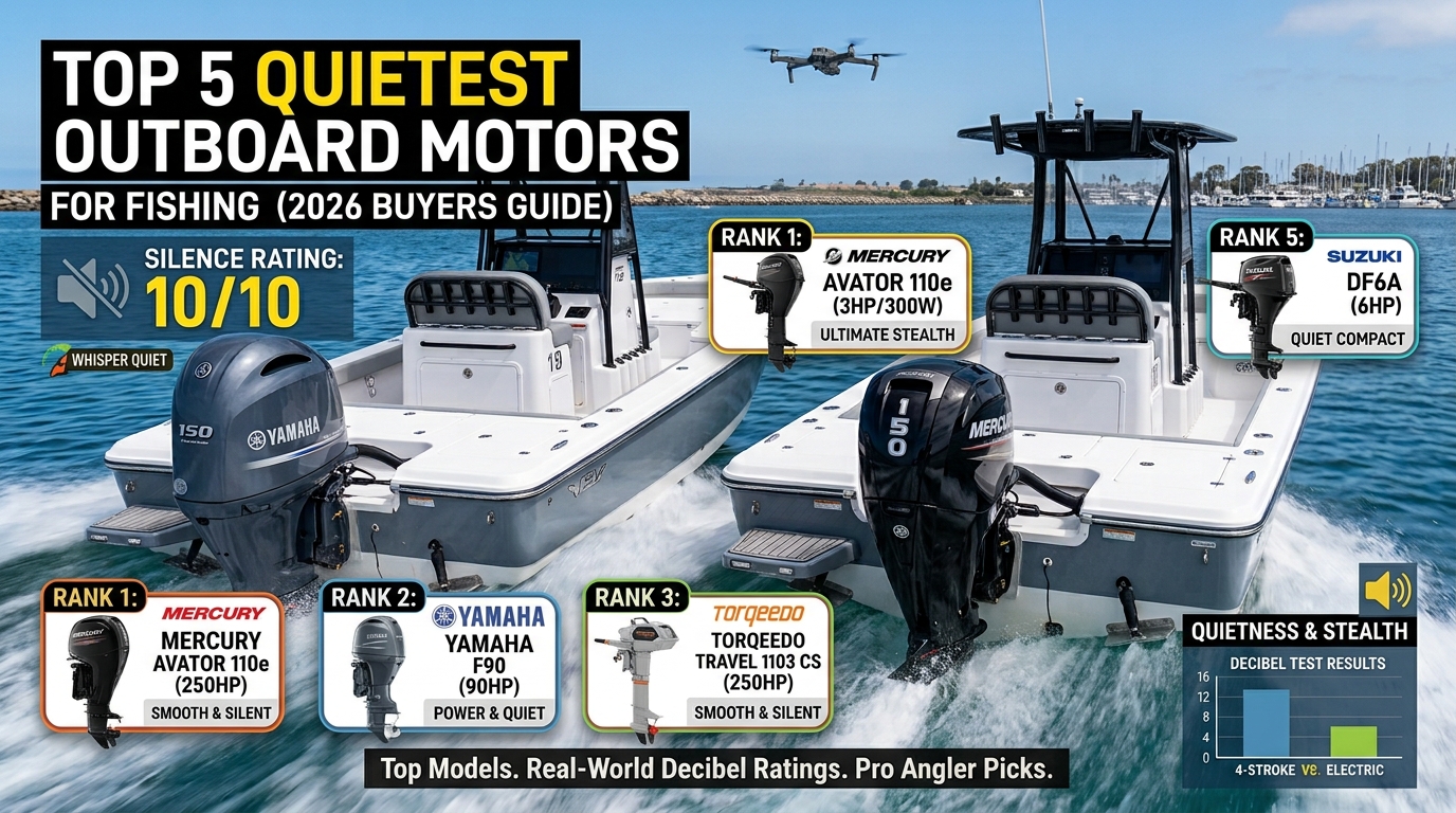 Quietest outboard motors for fishing boats